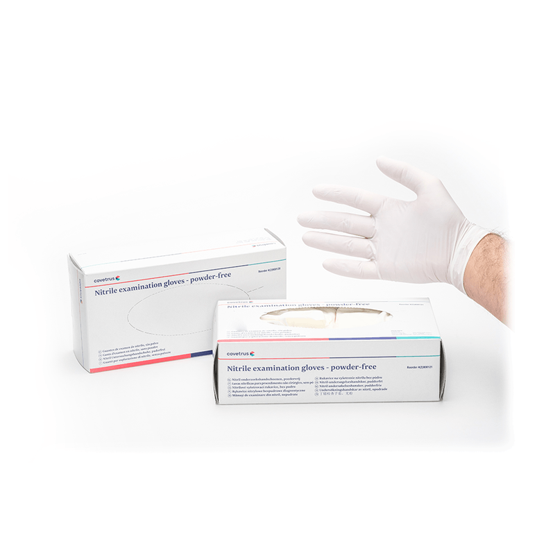 Luvas Nitrilicas para procedimento nao cirurgico- Sem Po- P- Branca cx c-100Un