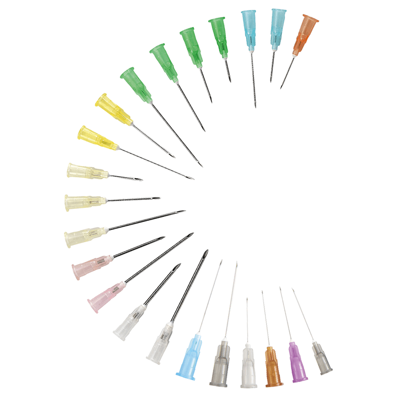 Agulha-Hipodermica-Siliconada--Bisel-Longo--Luer-Lock--27G-Cinza-0-40-X-20mm--cx-c-100Un-