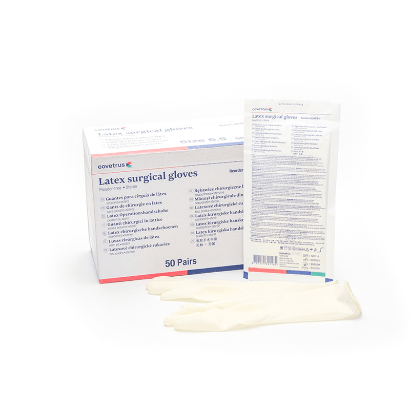 Luvas-Cirurgicas-Esterilizadas--Sem-Po--Latex--Tamanho-7---50-Pares